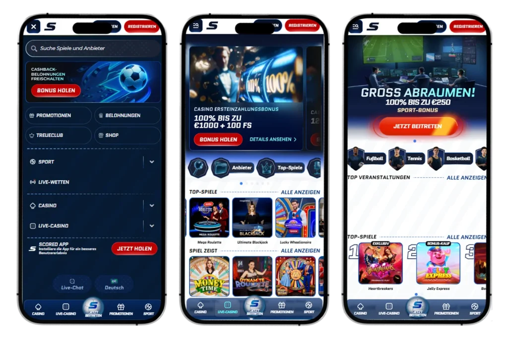 Scored Casino app